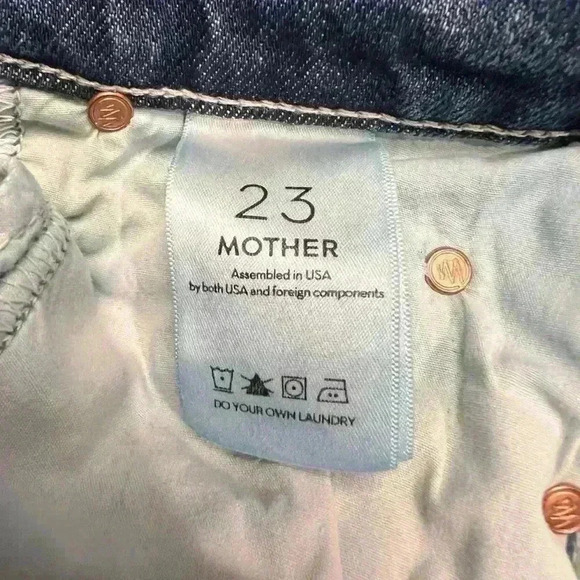MOTHER SUPERIOR The Flirt Ankle Jeans Testing The Waters Wash Size 23 Distresse - Picture 10 of 12